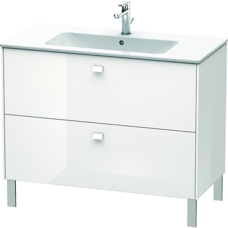 Duravit Brioso Floor Standing Vanity Unit White High Gloss BR440302222